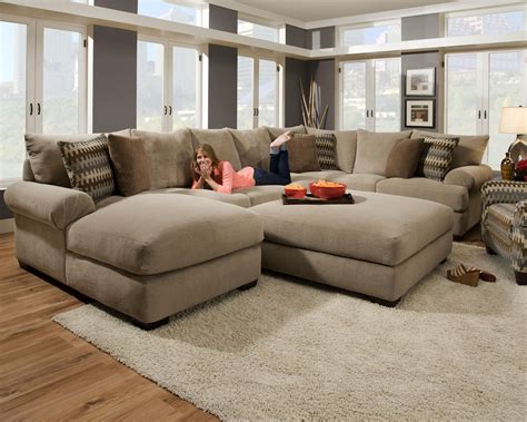 oversized sectional with chaise lounge.